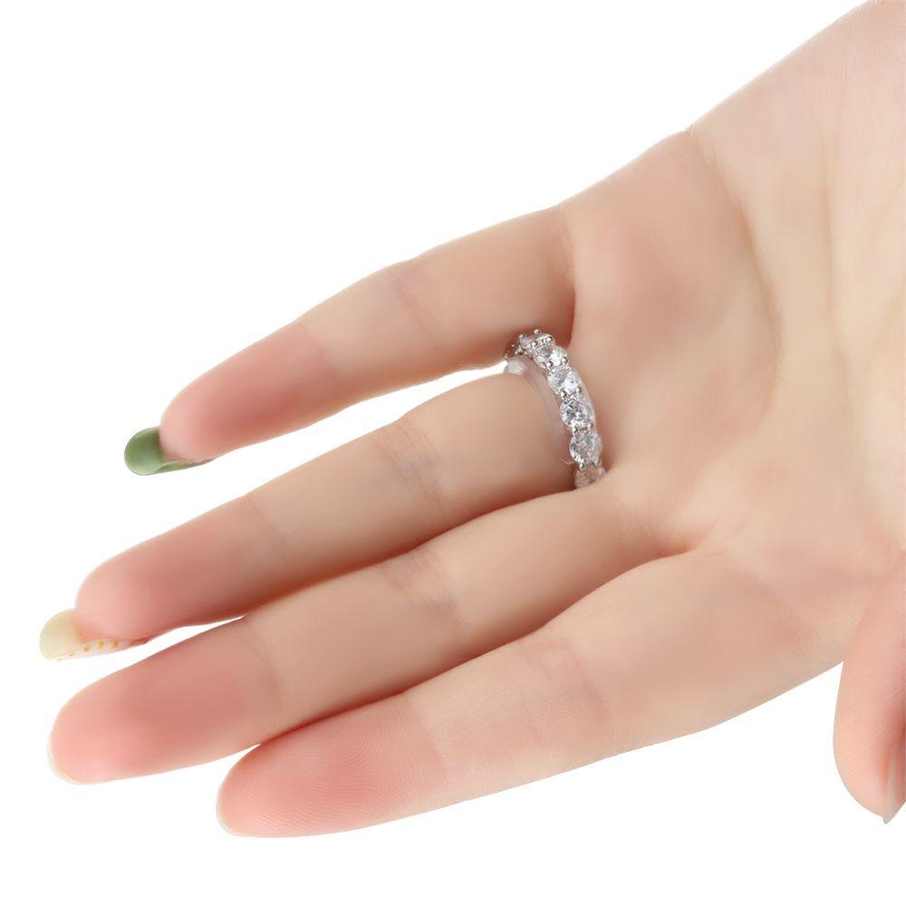 8pcs Klip Bantalan Pengatur Ukuran Cincin Invisible