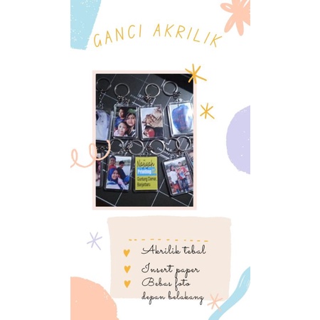 ganci bahan akrilik