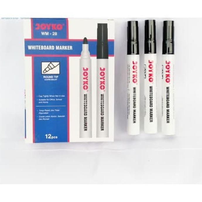 

Big Sale Whiteboard Marker / Spidol Papan Putih Joyko WM-28 HITAM Cuci Gudang Awal Tahun