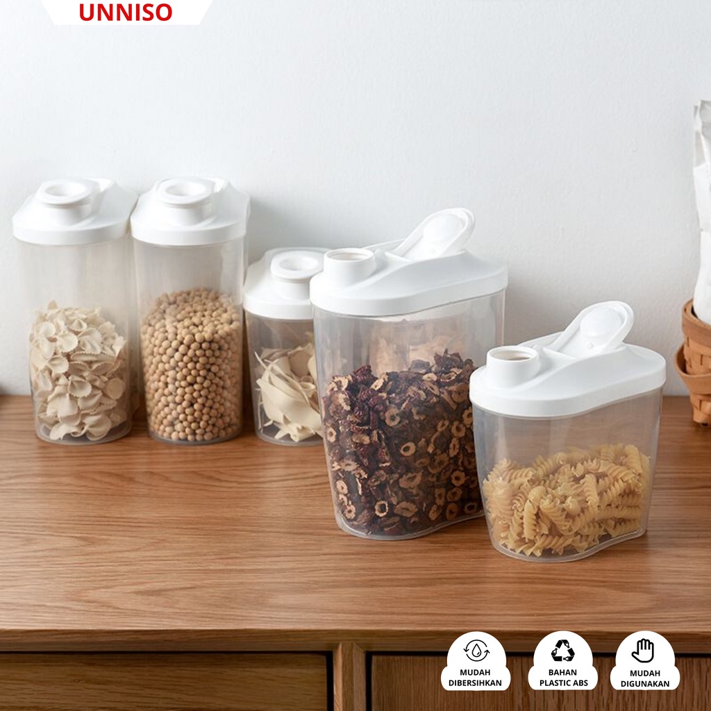UNNISO - Toples Tempat Penyimpanan Snak Kacang Ijo Sereal  TP1