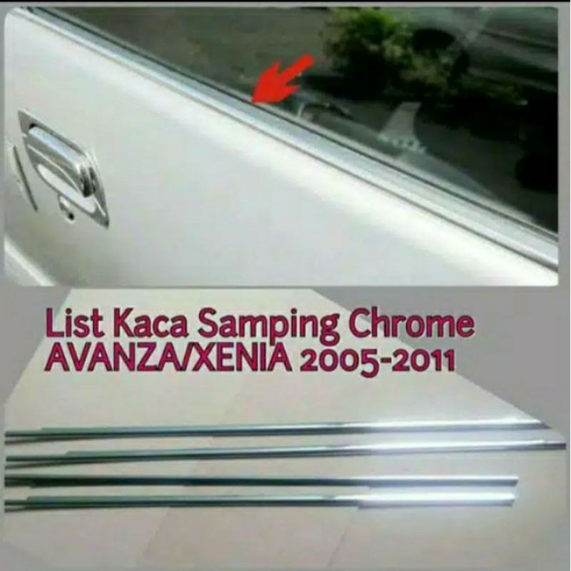 Lis kaca samping mobil Avanza Xenia 2005 - 2011