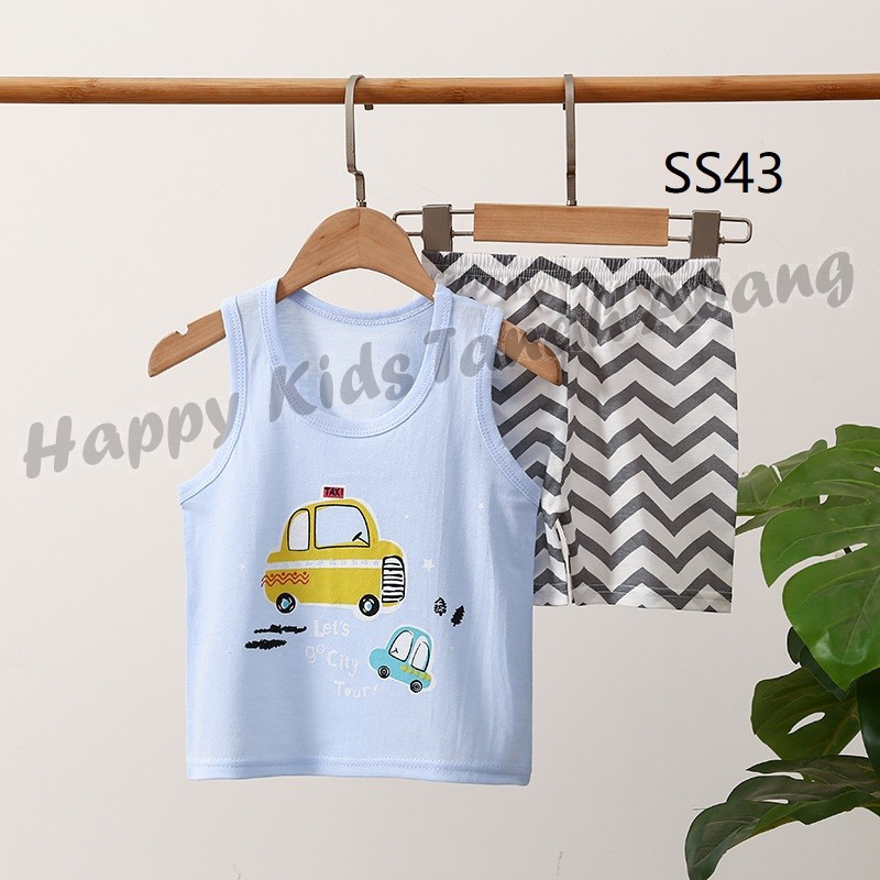 SINGLET ANAK LAKI LAKI / BAJU SINGLET ANAK / SETELAN ANAK LAKI-LAKI / SETELAN SINGLET ANAK / SET PAKAIAN ANAK / SETELAN ANAK IMPORT 0-5TAHUN