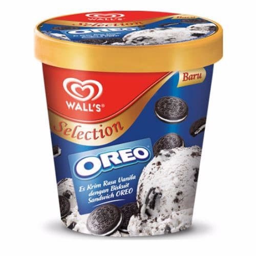 WALLS OREO COOKIES CREAM 410ML ICE CREAM ES KRIM COKLAT WALL KOTAK