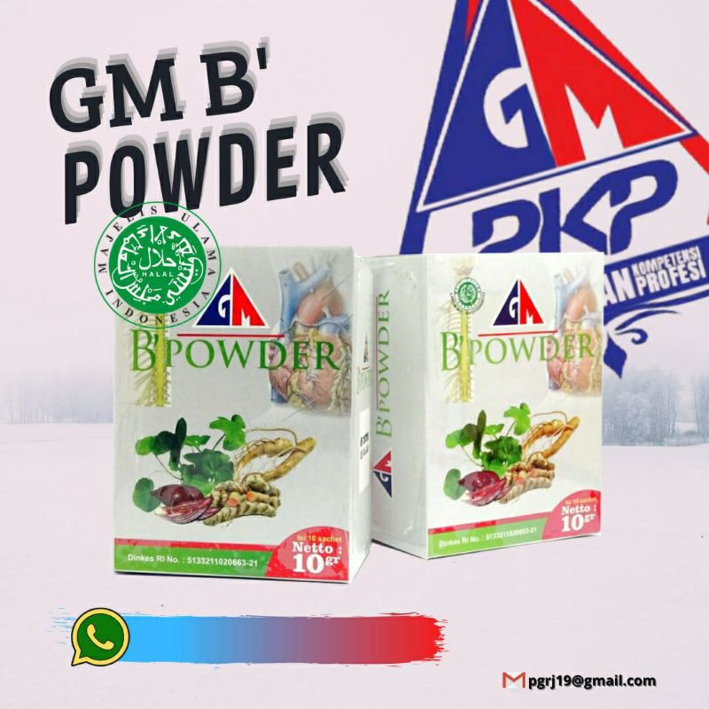 

Herbal kabuyutan B powder gm 100% original (10g x 10 saset)