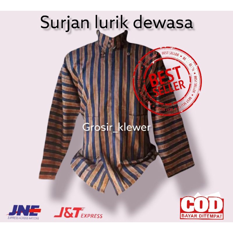 TERLARIS ‼️SURJAN LURIK DEWASA | BAJU LURIK | BAJU ADAT JAWA | SURJAN LURIK