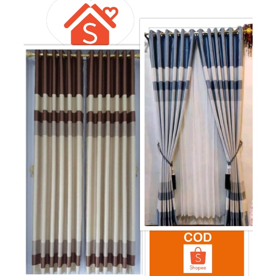 GORDEN Blackout HORDENG JENDELA Bludru Import Minimalis HORDEN korden Pintu Jendela Smokring Tebal 12 Ring-1 Pcs Finishing STEAM UAP-