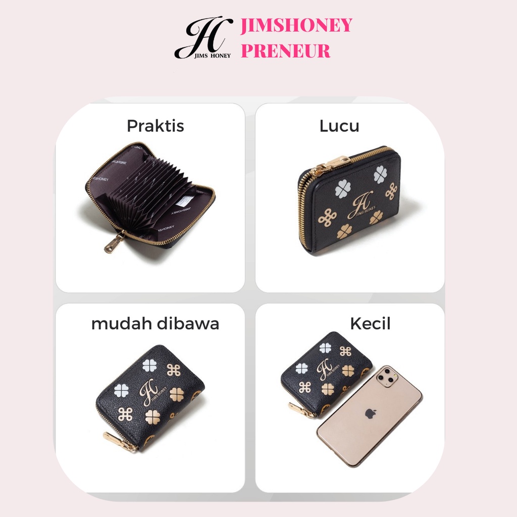 Dompet Jims Honey Wania GIA Wallet Dompet Kartu Kecil Import Lucu