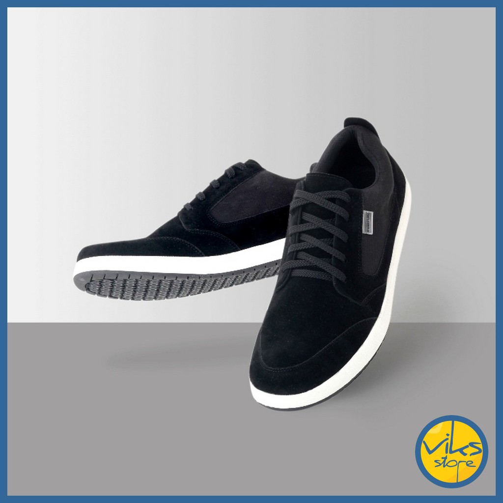 Sepatu Sneakers Pria Cowok Tali Style Casual Distro Kuzatura Original Suede Lokal Premium Elegan