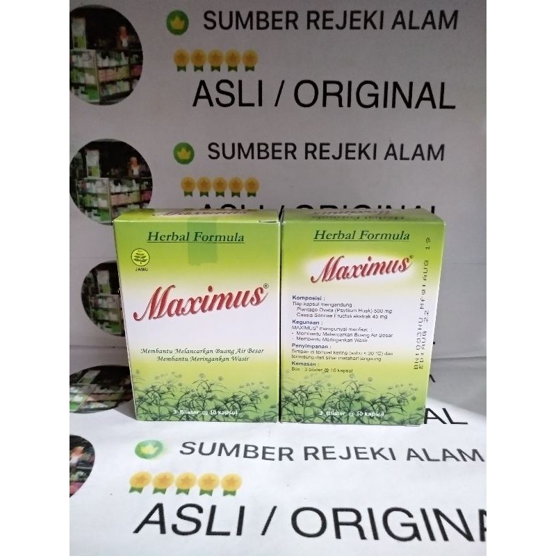 Maximus kapsul pelangsing,melancarkan BAB