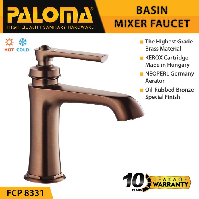 PALOMA FCP 8331 Keran Mixer Wastafel Cuci Tangan Panas Dingin Kran Air