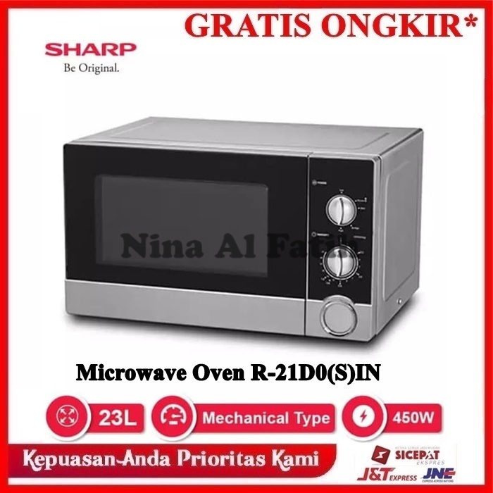 SHARP Straight Microwave Oven 23 Liter R-21D0(S)IN / R21D0(S)IN