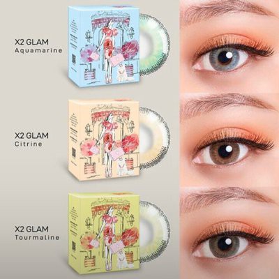 Softlens X2 GLAM TOURMALINE CITRINE AQUAMARINE NORMAL