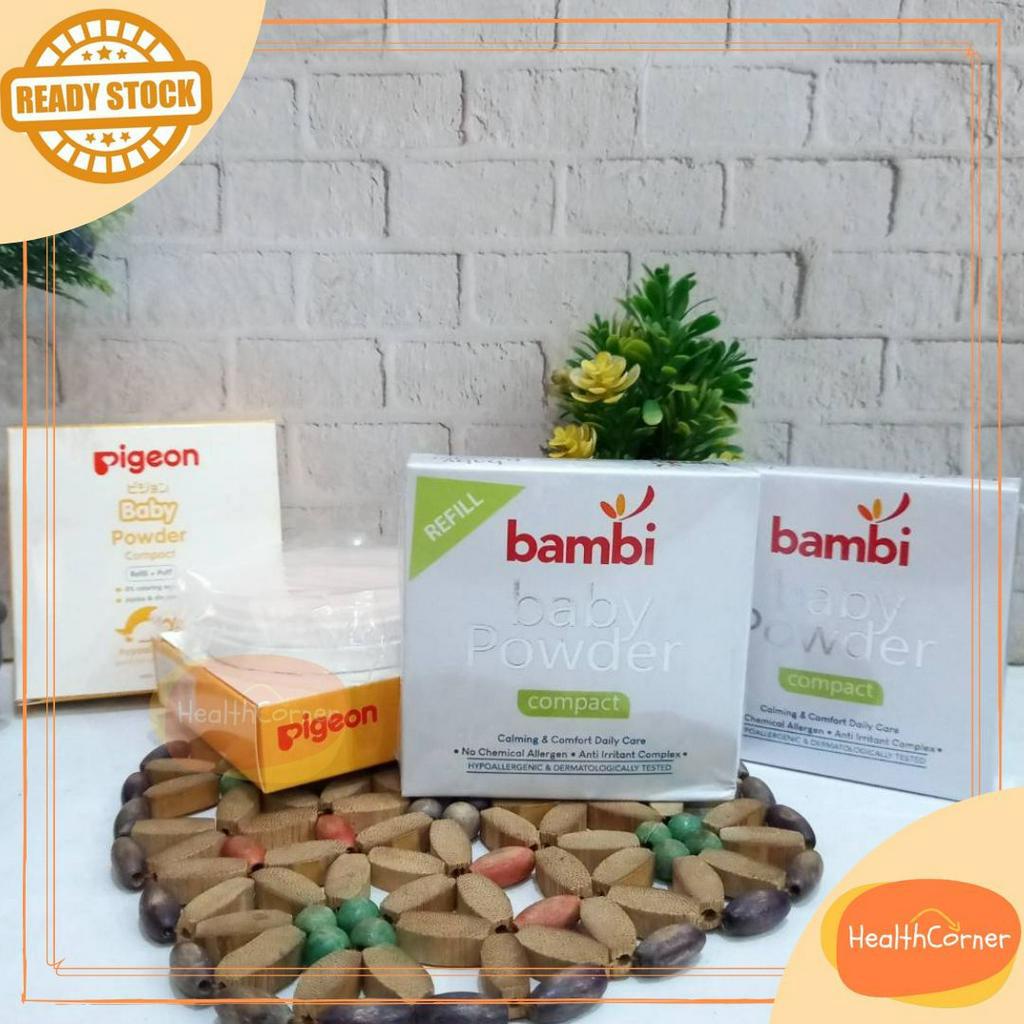 Pigeon / Bambi Bedak Padat Bayi - Daily Care Baby Compact Powder Cake Chamomile 45gr