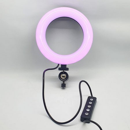 RGB LED MJ16 Ring Light Lampu Selfie Studio Photo 6 Inch / 16cm