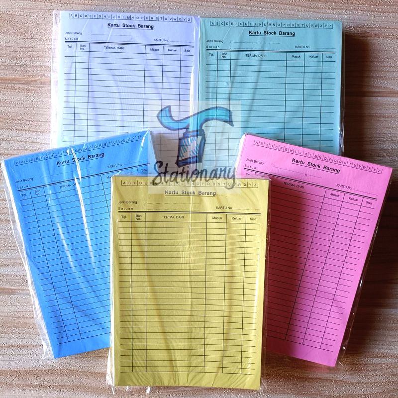

Kartu Stok Barang Kecil (15 x 21.5cm).
