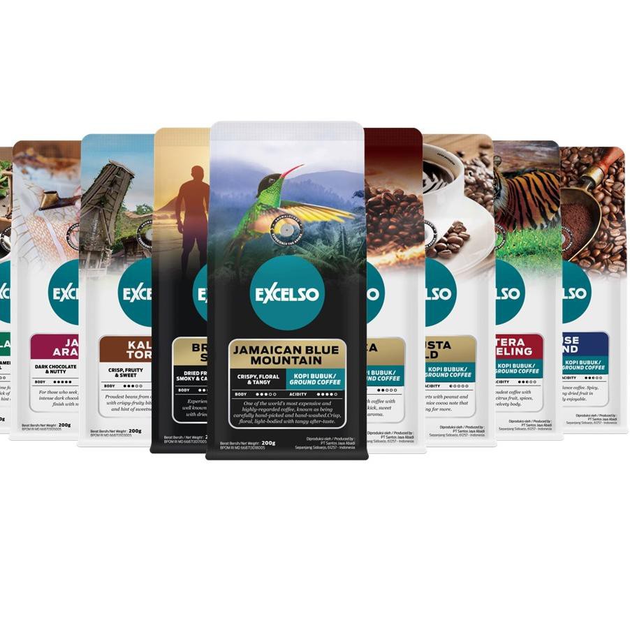 

Telah Hadir ✽ Excelso House Blend 200 gr - Ground / Bubuk.