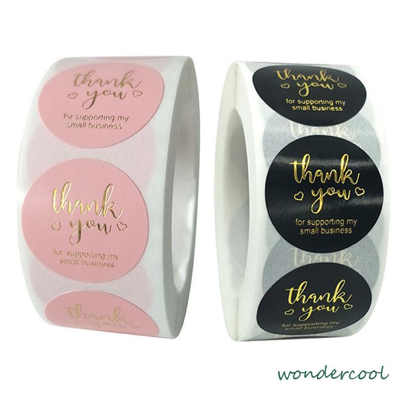 Roll Pink Bronzing Pernikahan Cabang Zaitun Perdamaian Terima Kasih Hadiah Tag Stiker-Won