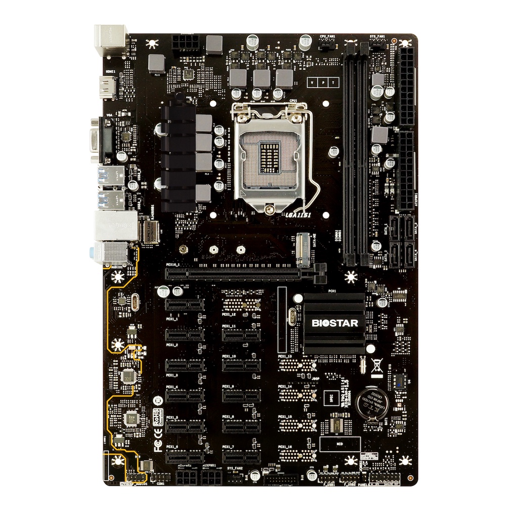 BIOSTAR Motherboard TB360-BTC PRO Intel B360 LGA 1151 DDR4 ATX