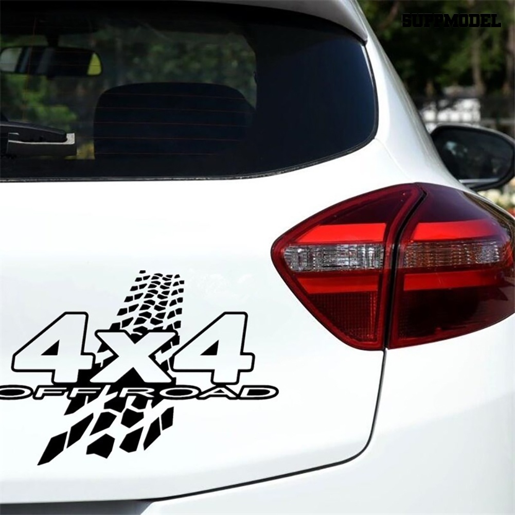 Stiker Decal Motif Tulisan 4x4 Off Road Untuk Dekorasi Body / Jendela / Bumper Mobil