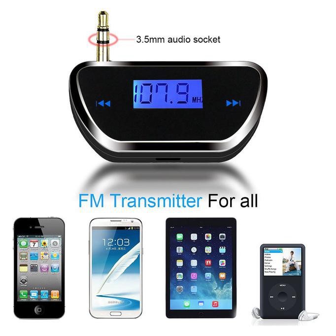 Car Fm Transmitter Module 3.5Mm Jack For Smartphone & Tablet