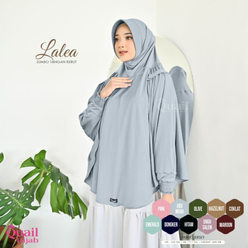 Lalea Hijab Jumbo Lengan Kerut Original by Quail Hijab