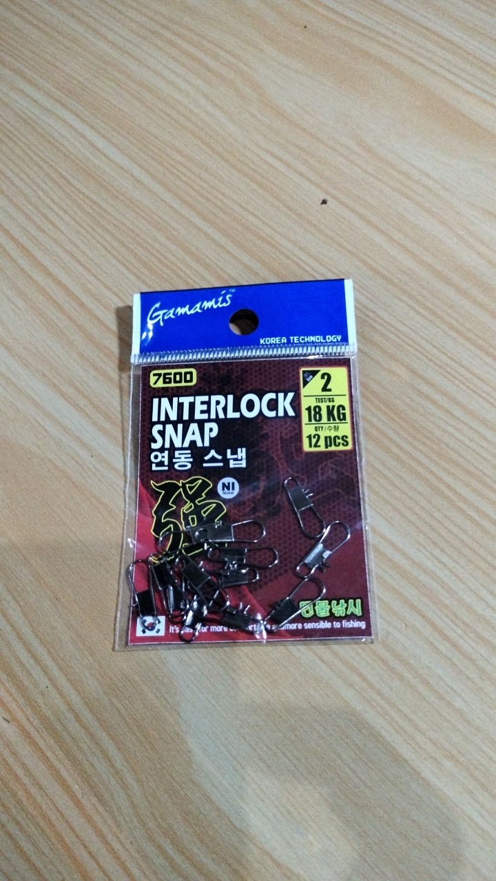 Gamamis Interlock Snap Peniti Pengait Kili-kili Dengan Senar Atau Pelampung
