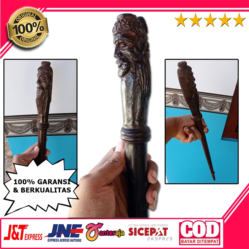 TONGKAT KOMANDO KAYU GALIH ASEM UKIR RAJA/TONGKAT KAYU GALIH ASEM GANDUL/TEKEN UKIR KAYU ASEM MURAH