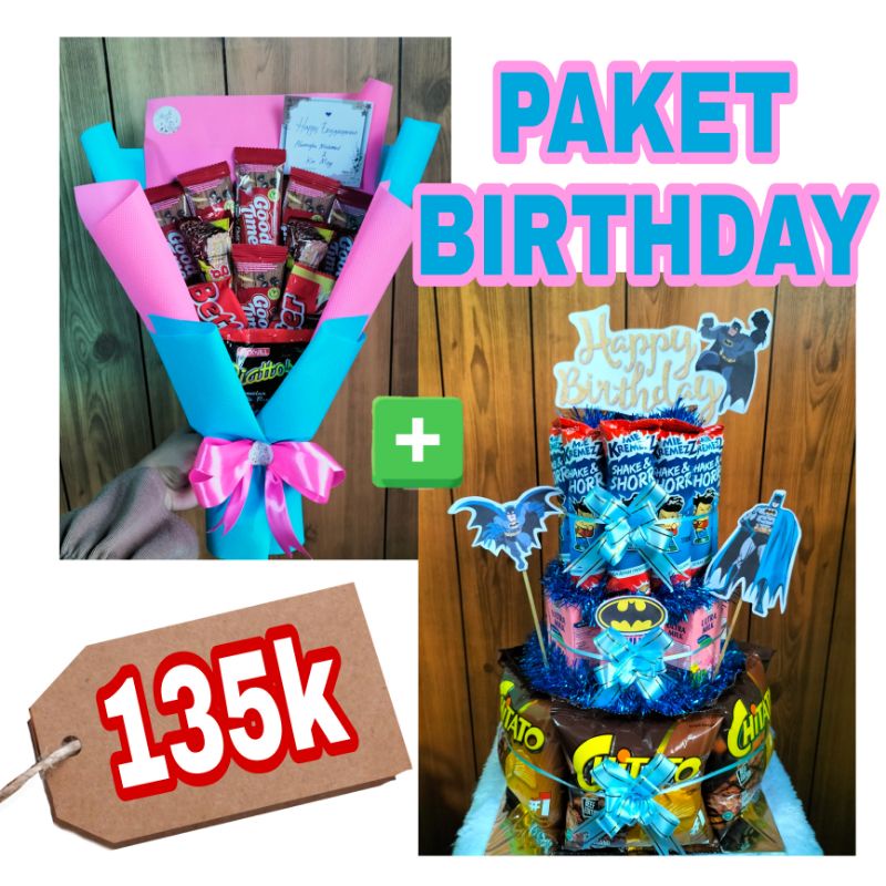 

PAKET HEMAT kue snack tart/ Snack tart tower/ birthday gift box/ buket snackmurah