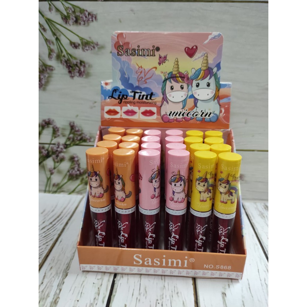 ( 6 PCS ) LIPTINT SASIMI LIP UNICORN NEW LITTLE S868