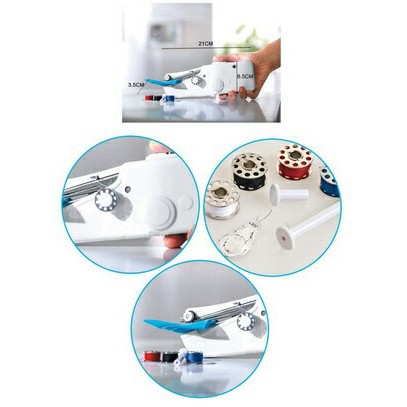 Handy Stitch Mesin Jahit Portable Mini Cordless Hand Held Clothes Sewing