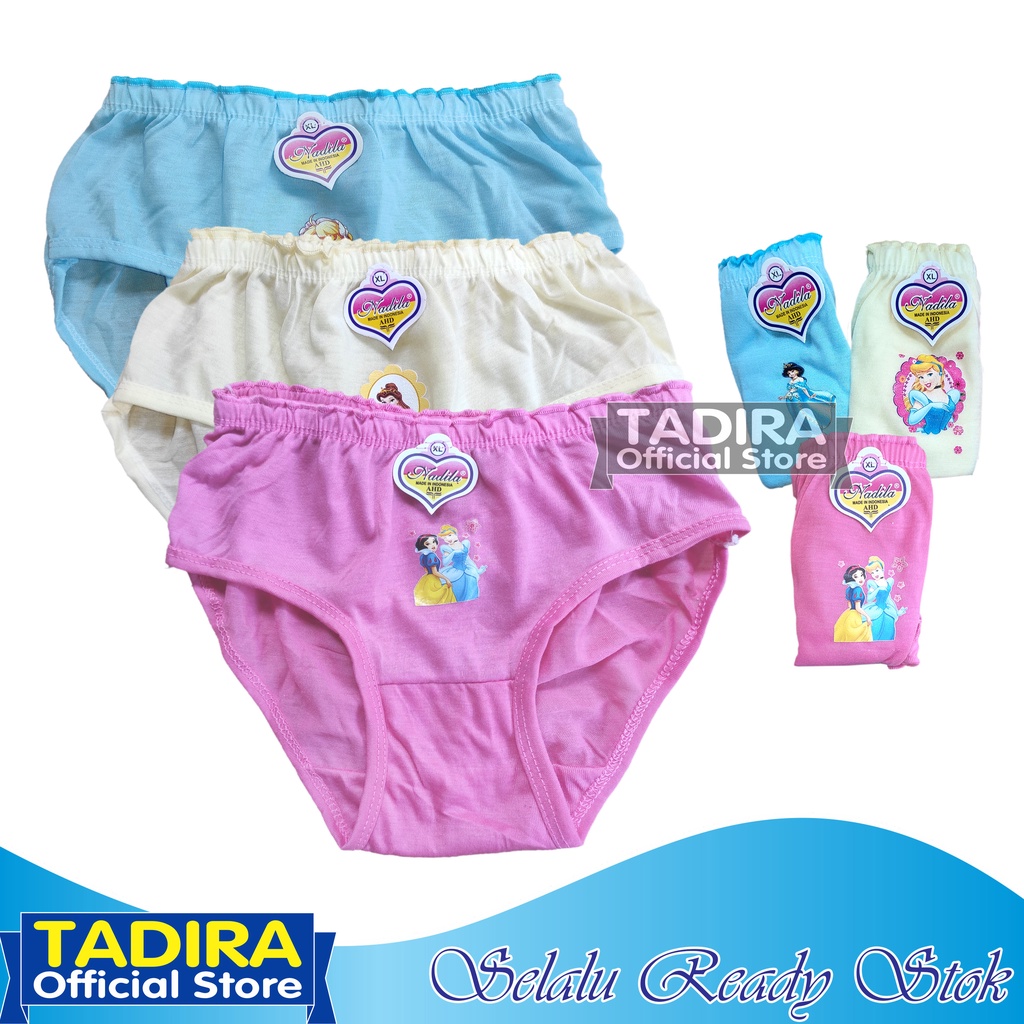 6 Pcs Celana Dalam Anak Perempuan Pakaian Dalam Anak Cewek Warna RandomTADIRA