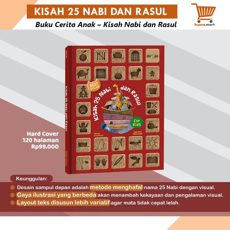 Buku Cerita Anak - Kisah 25 Nabi dan Rasul - Best Seller