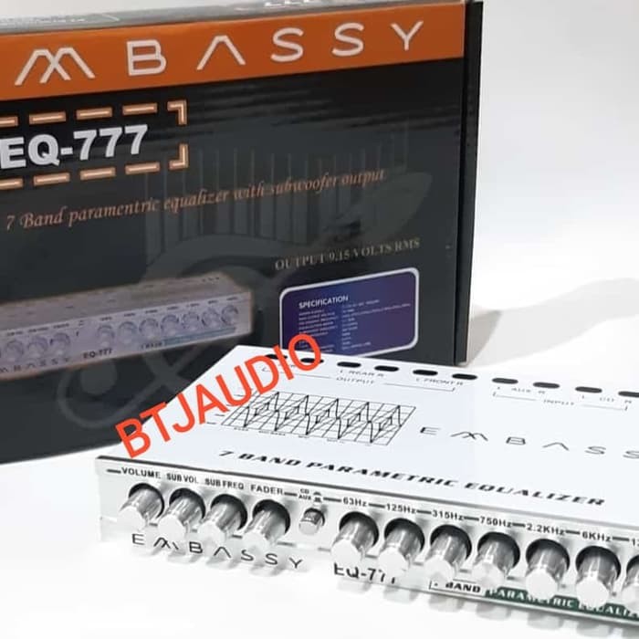 PRE AMP/PREAMP/PARAMETRIC MOBIL EMBASSY 7 BAND FREQUENCY EQUALIZER