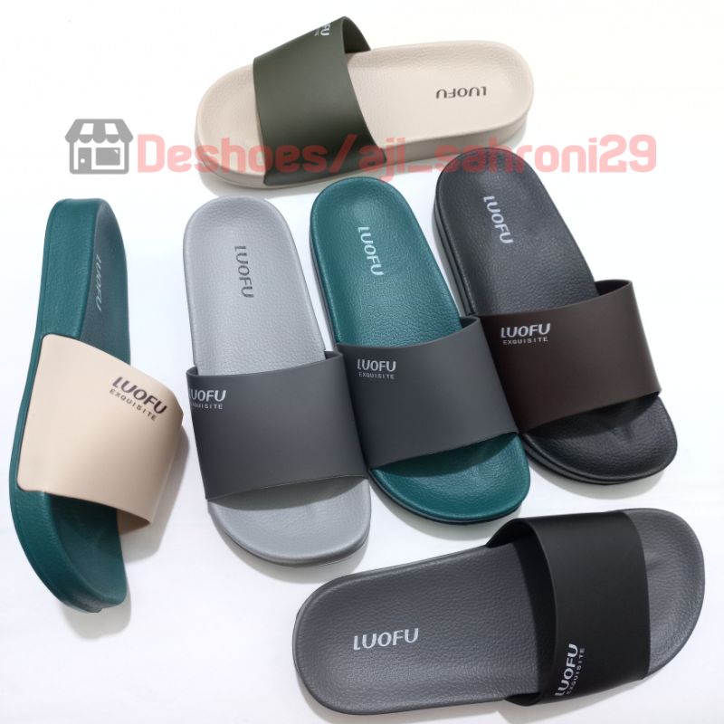 Sandal Pria Slipper/Slide/Selop | LUOFU E 6169 K6WK