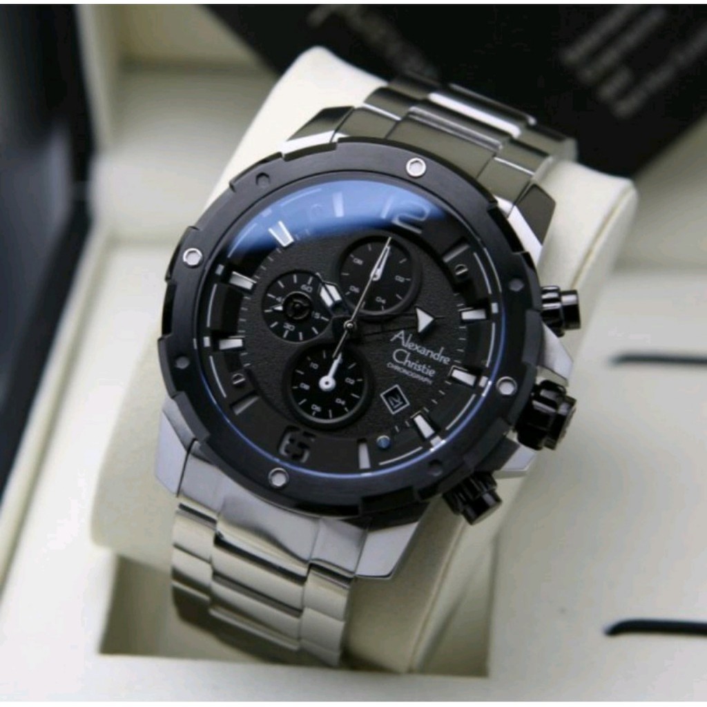 Alexandre Christie Ac 6410 / AC 6473 rantai Jam Tangan Pria, Original