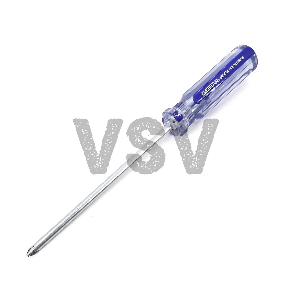 GESTAR Mechanical screwdriver (+)6x150mm Obeng crystal Obeng plus