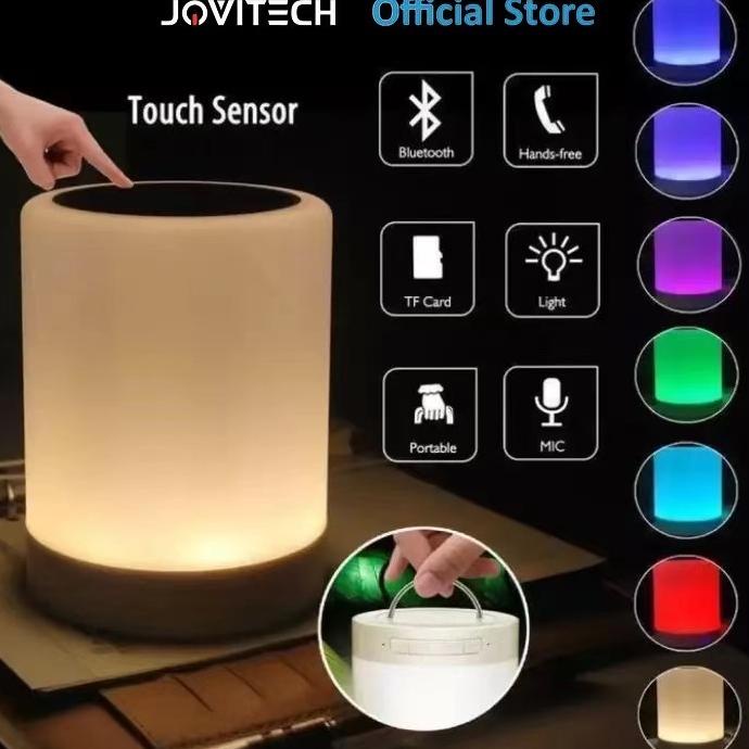 JOVITECH SPEAKER BLUETOOTH LAMPU TIDUR LED SMART LAMP TOUCH RGB SPEAKER S11 TERLARISS...,,,,,
