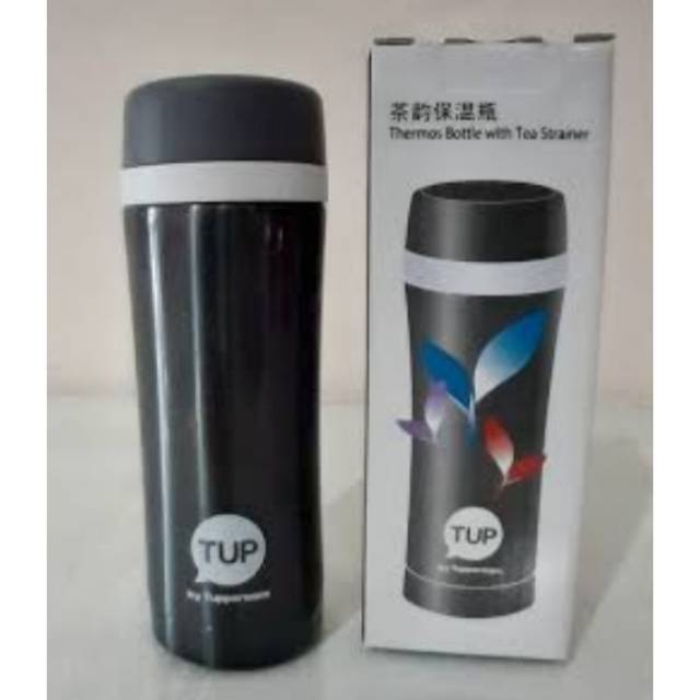 thermos bottle with tea strainer tupperware