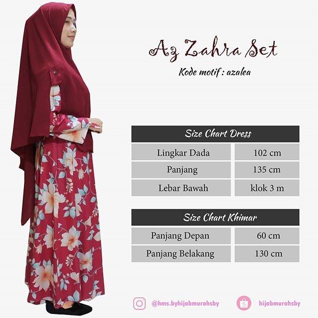 Az Zahra Set ( setelan gamis + khimar penguin)