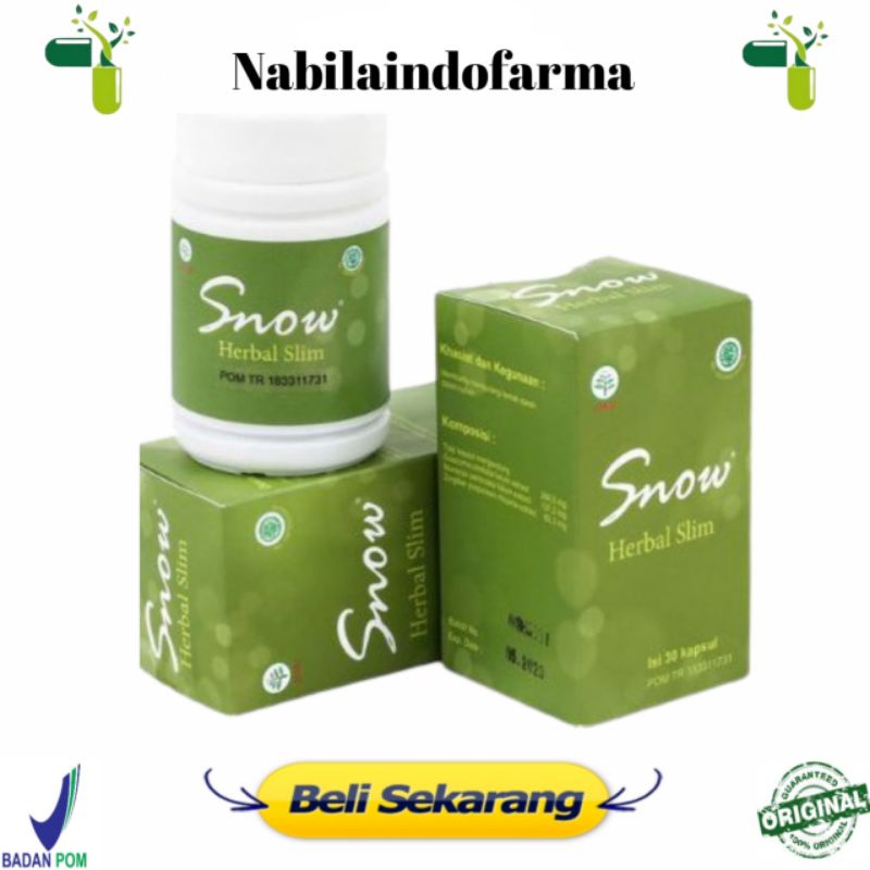 SNOW HERBAL SLIM OBAT SNOW HERBAL ASLI ORIGINAL OBAT PELANGSING BADAN / TUBUH HERBAL ALAMI BPOM