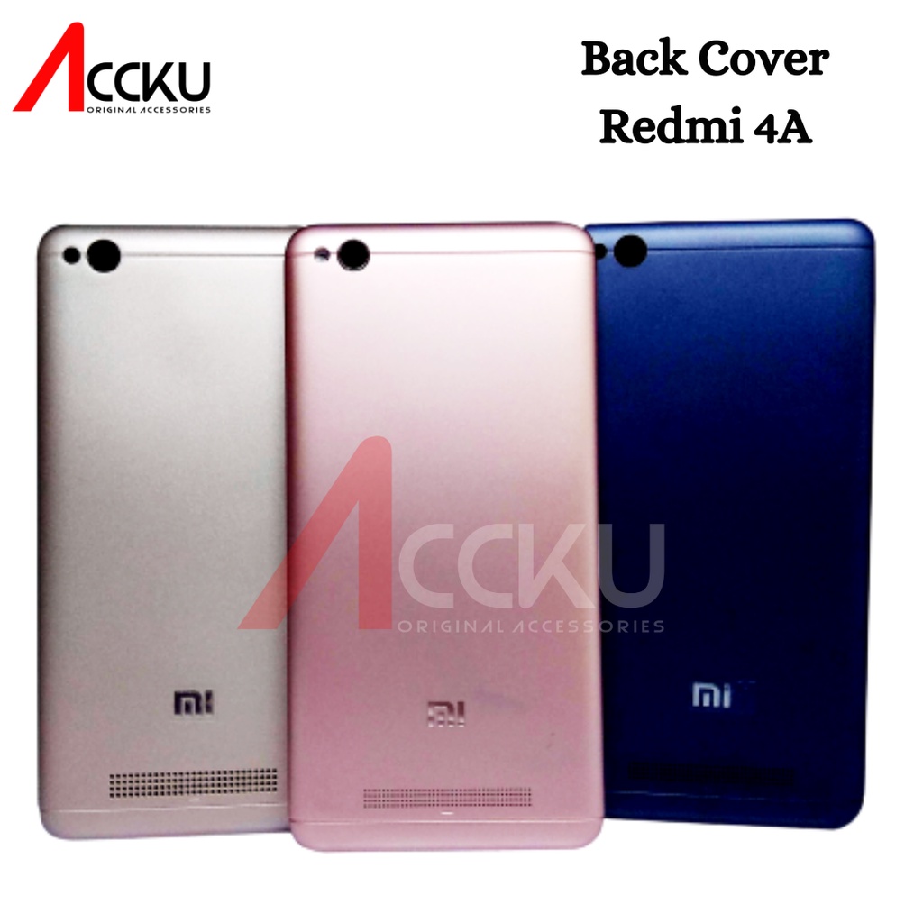 TUTUP BELAKANG BACK COVER XIAOMI REDMI 4A (PLUS TOMBOL ON OFF &amp; VOLUME)