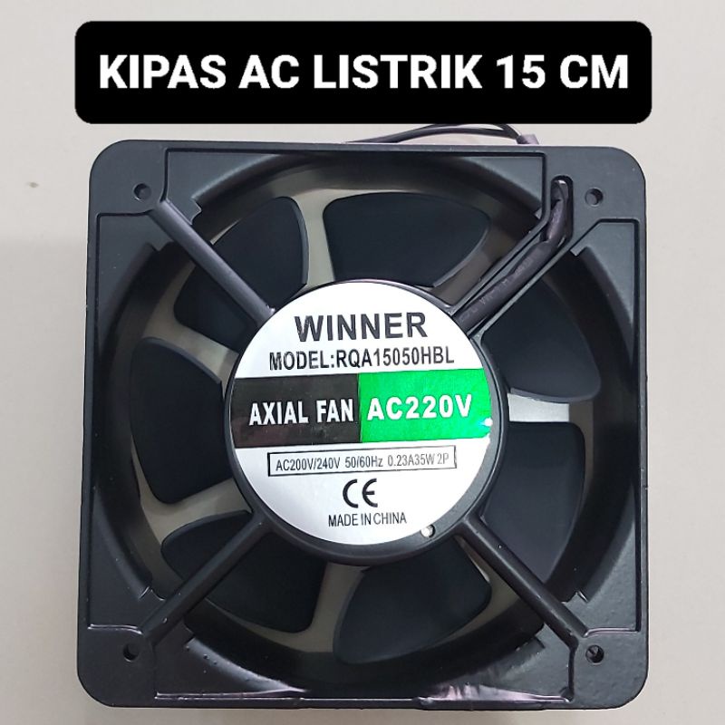 Kipas Fan AC Ukuran 15x15 Listrik 220V 15cm 15 cm