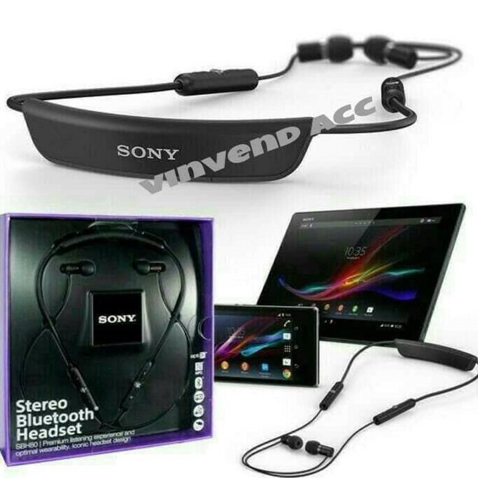 STEREO HEADSET HANDSFREE HENDSET STEREO BLUETOOTH HEADSET SONY SBH80