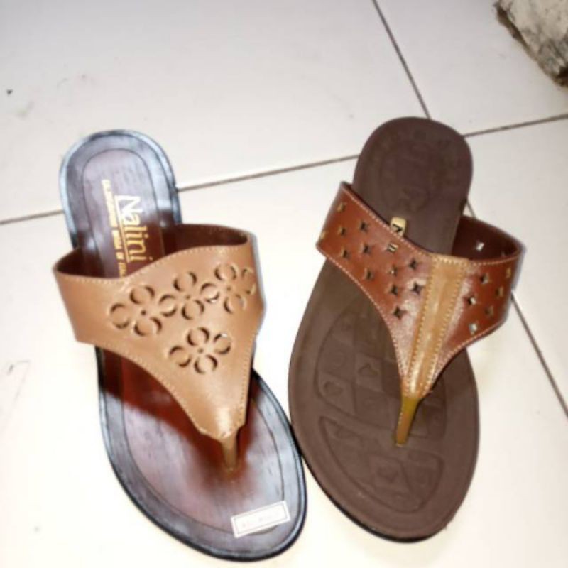 sandal kulit wanita / sandal nalini