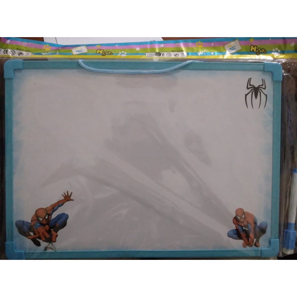 WHITE BOARD papan tulis magnet anak gratis spidol anak/ mainan anak ukuran 30x20cm