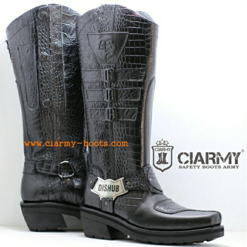 Sepatu Tunggang Dishub Sepatu Tunggang Ciarmy C011CDD Sepatu Dishub Sepatu Lantas Sepatu Police