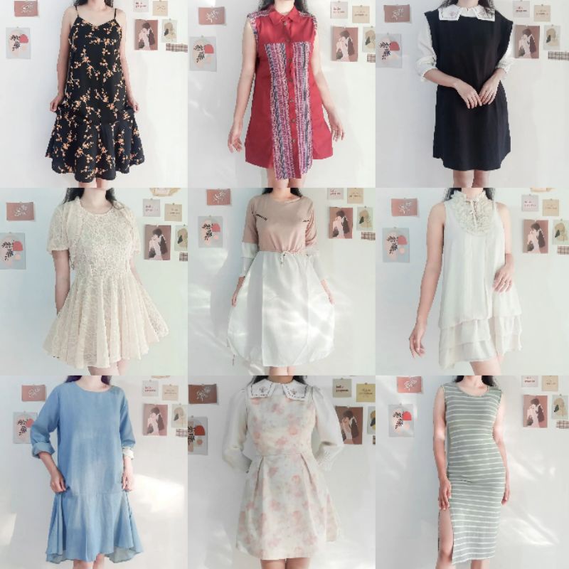 Dress Vintage Thrift | Termurah | Preloved