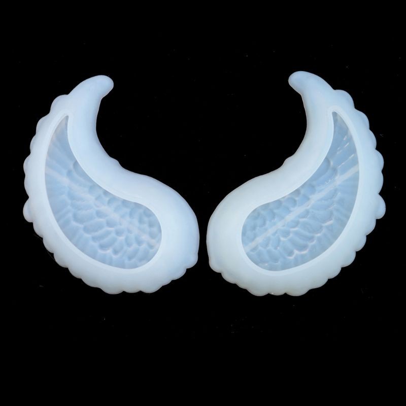 Glitter 1 Pair DIY Wing Tray Silicone Jewelry Resin Mold Wings Shape Dishes Plate Mold Resin Casting Mold Jewelry Art Craft Tool