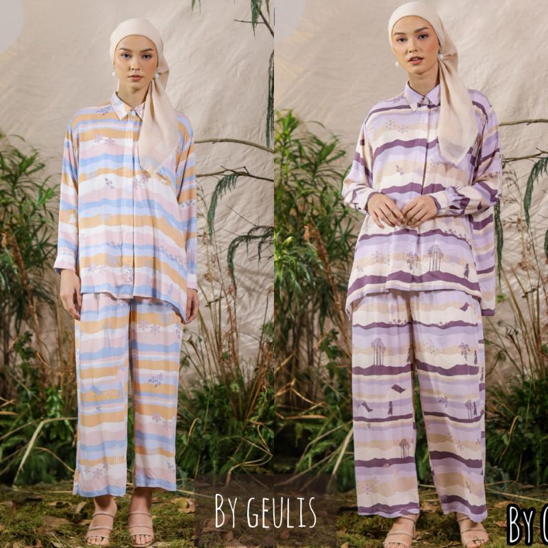 SIAP KIRIM..FROZEN LET IT GO SET PEACH&PURPLE BY GEULIS