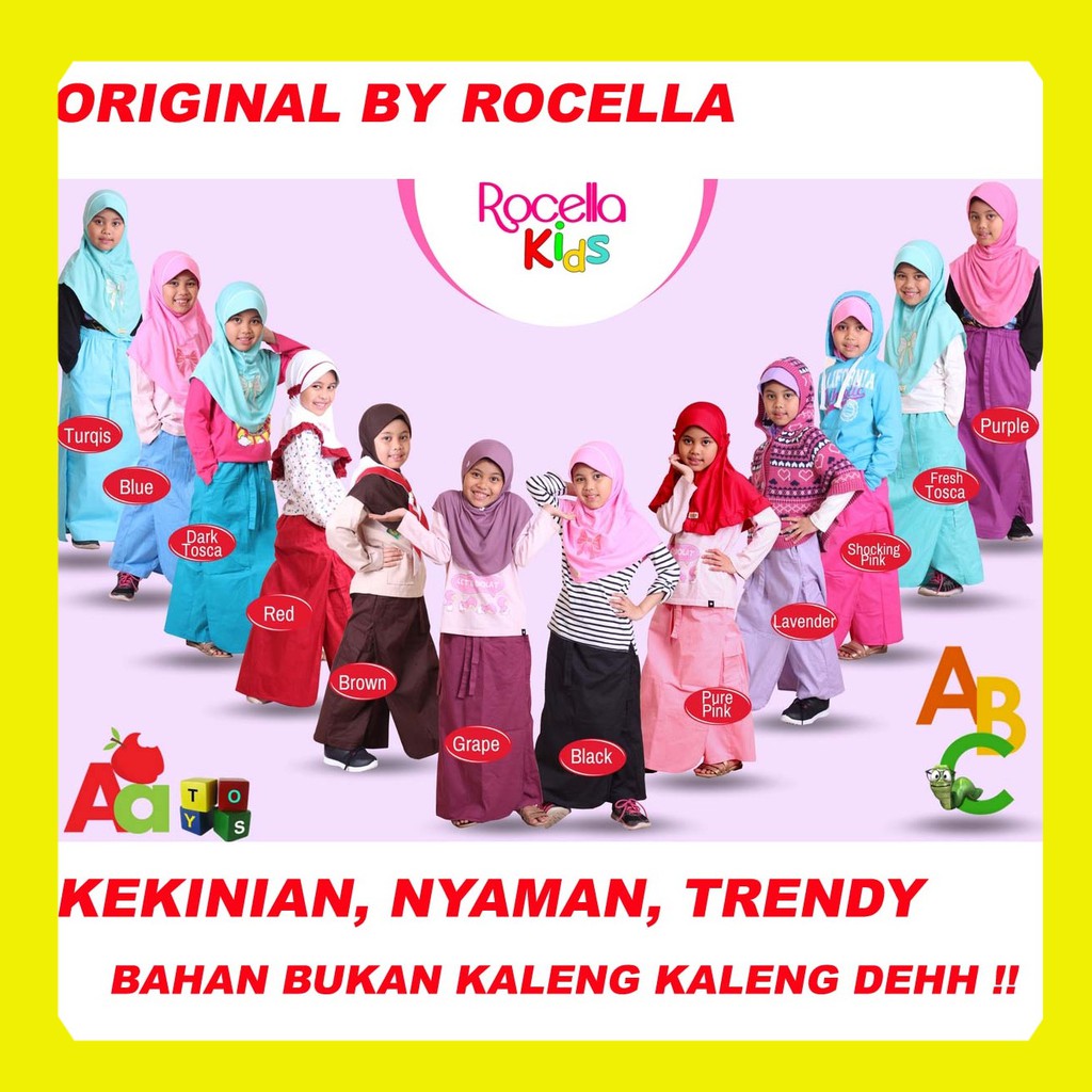 Rok Celana Anak - Rocella Kids - Rok Celana Anak - Rok Celana Kekinian - Anak Muslimah